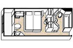 Cabine FenetreRegent Cruceros Chambre